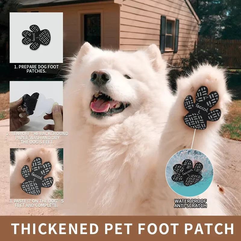 Heavy-Duty Non-Slip Dog Paw Grips 4 Pack Strong Adhesive Dog Foot Pads Protectors for Slippery Hardwood Tile Floors