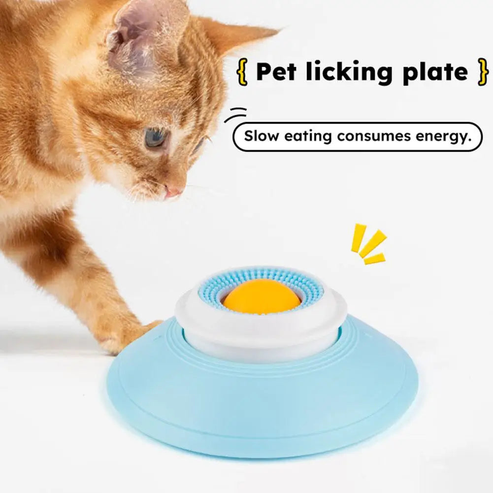 Dog Cat Licks Toys for Liquid Food, Relieve Anxiety Slow Feeder Dog Lick Ball Dispenser, Non-Slip Licking Bowl Enrichment Toys