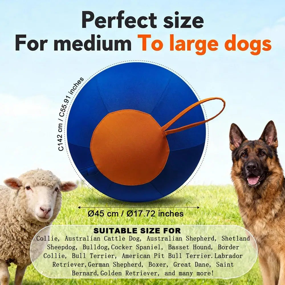 Large Dog Ball Interactive Moving Toys Pet Supplies Herding Ball for Dogs, Suitable for Puppy Small Medium Large Breeds, Keep Them Busy